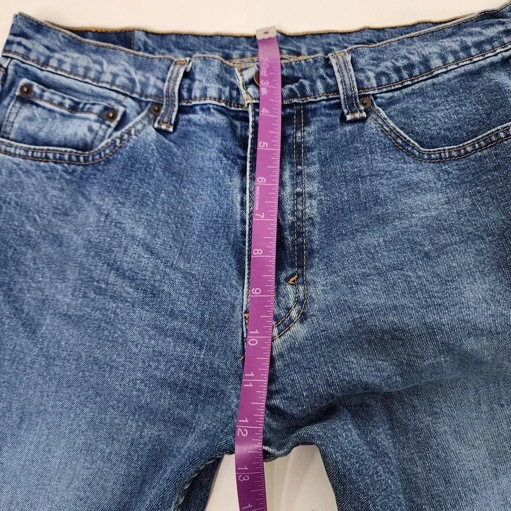 Levi's 505 Jeans Men 32X31  Blue Denim Straight Fit Outdoor Work Pants Tag 33x32